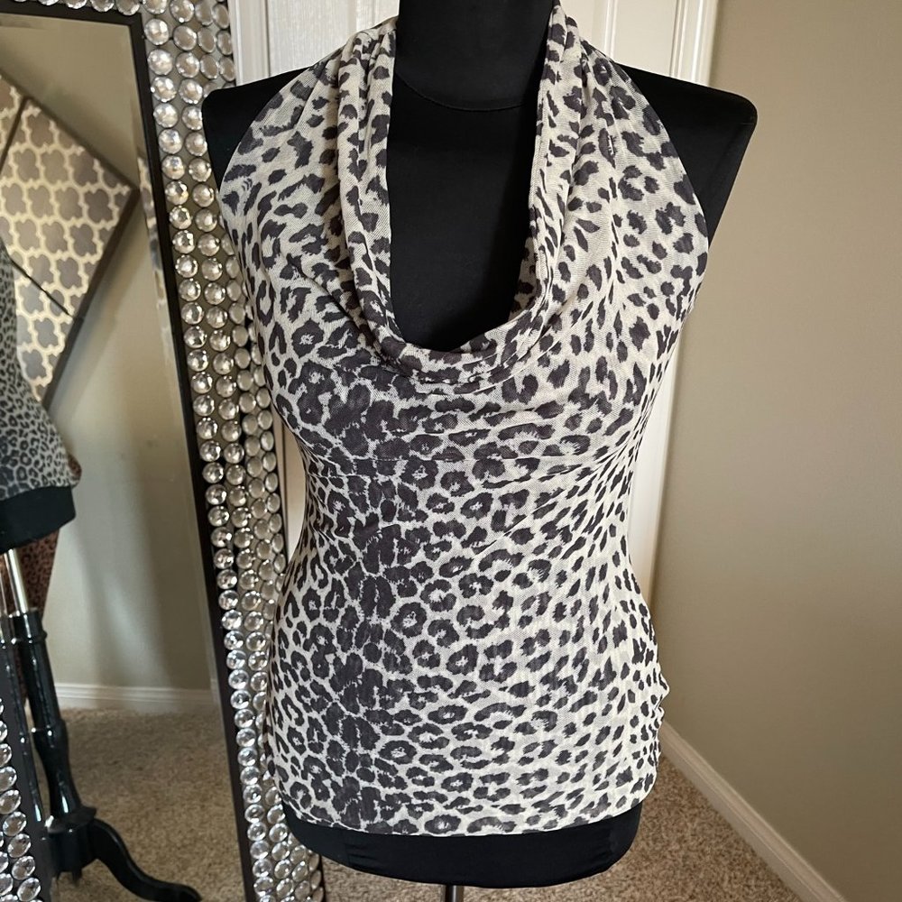 COPY - Sexy Mesh Cheetah Print Top